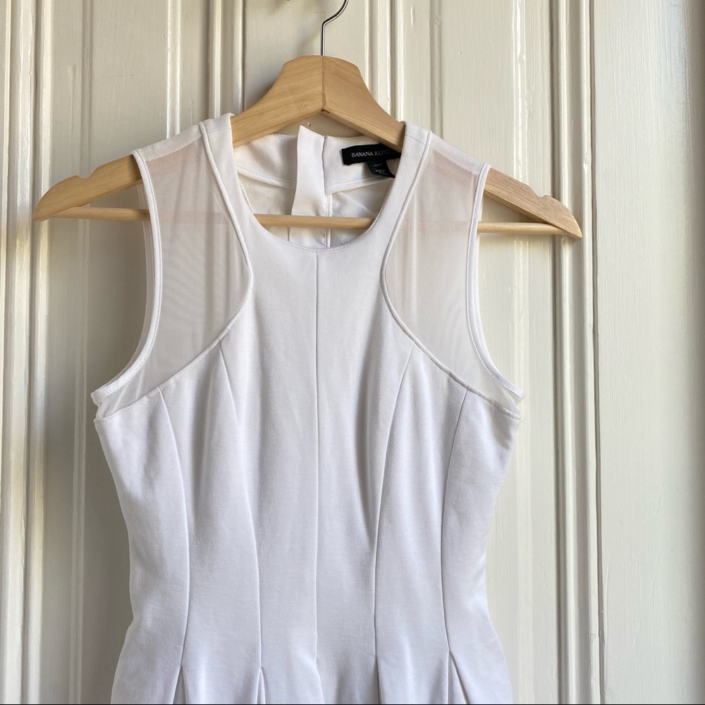 Banana Republic White Sleeveless Bubble Dress - Picture 5 of 13